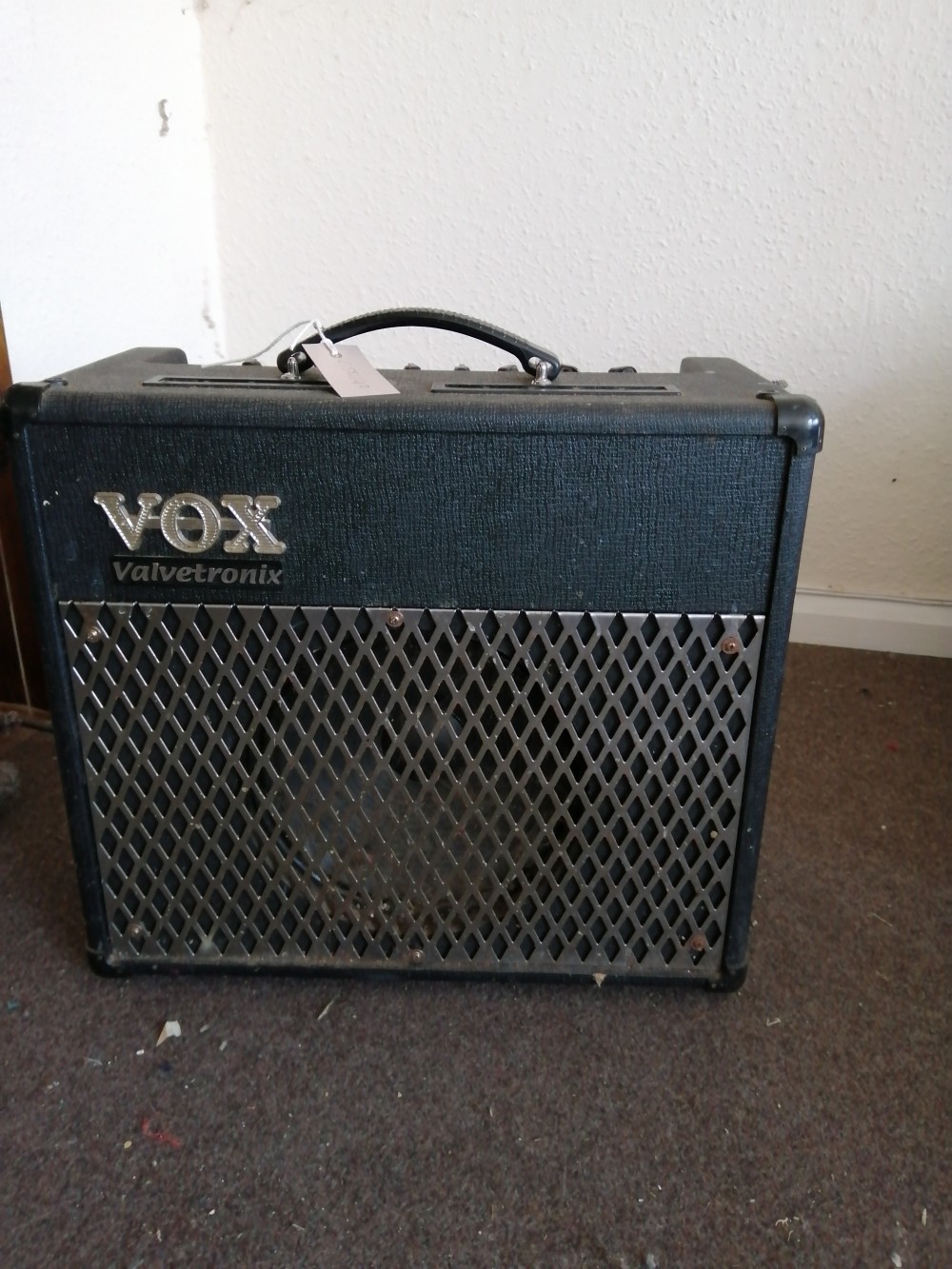 A Vox Valvetronix guitar amp